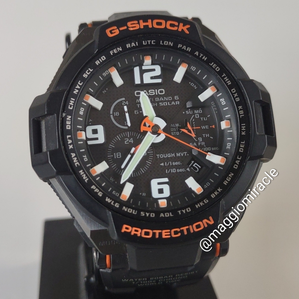 G-Shock Gravity master, full analog, tough solar, multi band 6 -  RARE!